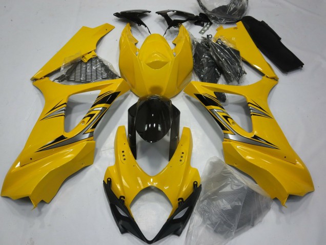 2007-2008 Gloss Yellow Suzuki GSXR 1000 Motorcycle Fairings 2007-2008 Gloss Yellow Suzuki GSXR 1000 Motorcycle Fairings