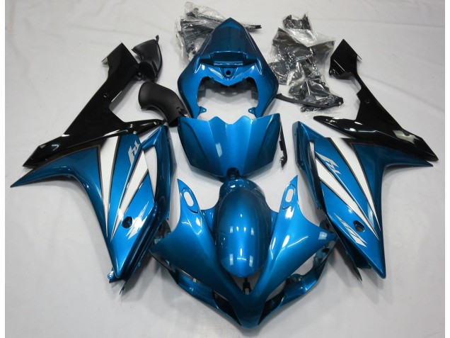2007-2008 Light Blue White and Black Yamaha R1 Motorcycle Fairings 2007-2008 Light Blue White and Black Yamaha R1 Motorcycle Fairings