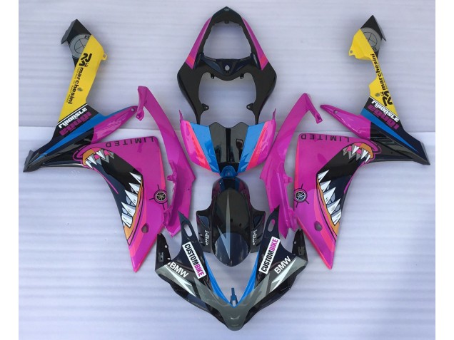2007-2008 Pink Shark Yamaha R1 Motorcycle Fairings