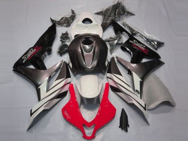 2007-2008 Red White and Grey Honda CBR600RR Motorcycle Fairings