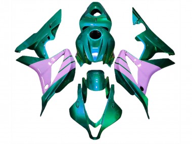 2007-2008 Turquoise and Pink Honda CBR600RR Motorcycle Fairings