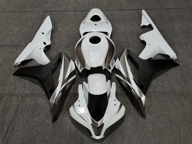 2007-2008 White OEM Style Honda CBR600RR Motorcycle Fairings