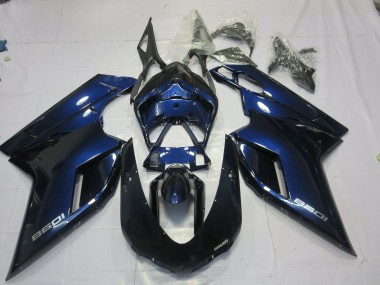 2007-2014 Deep Blue Ducati Ducati 848 1098 1198 Motorcycle Fairings