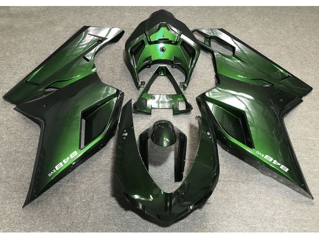 2007-2014 Deep Green Ducati Ducati 848 1098 1198 Motorcycle Fairings