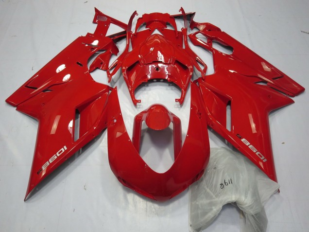 2007-2014 Red 1098 Ducati Ducati 848 1098 1198 Motorcycle Fairings