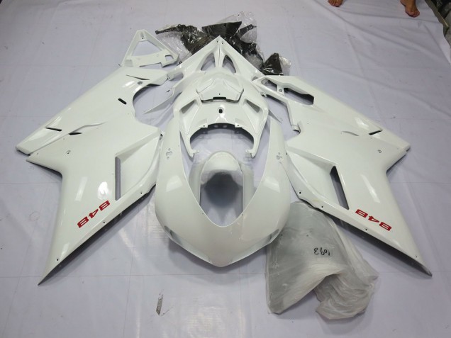 2007-2014 White Pearl Ducati Ducati 848 1098 1198 Motorcycle Fairings