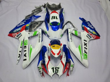 2008-2010 Fixi Blue Suzuki GSXR 600-750 Motorcycle Fairings