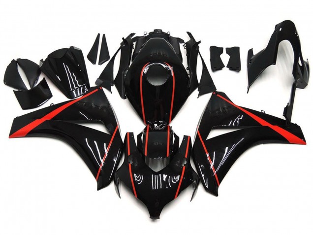 2008-2011 Gloss Red and Black Honda CBR1000RR Motorcycle Fairings