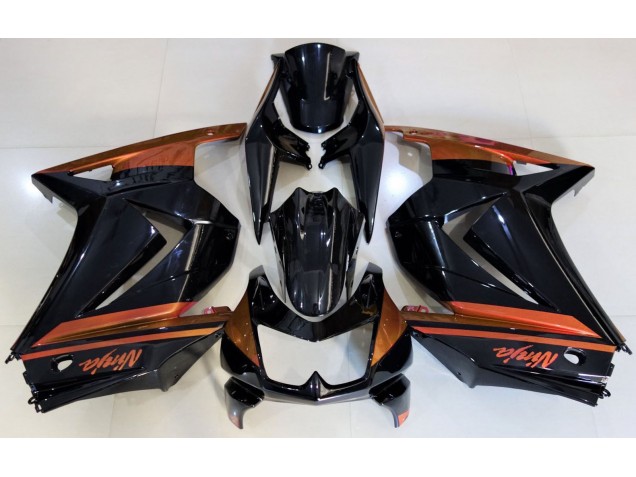 2008-2012 Gloss Black & Orange Kawasaki Ninja 250 Motorcycle Fairings 2008-2012 Gloss Black & Orange Kawasaki Ninja 250 Motorcycle Fairings