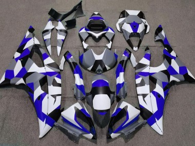 2008-2016 Blue Camo Plain Yamaha R6 Motorcycle Fairings