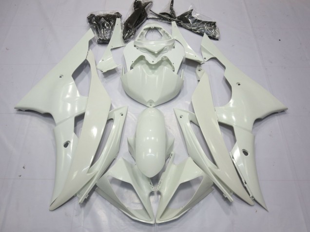 2008-2016 Full Gloss White Yamaha R6 Motorcycle Fairings
