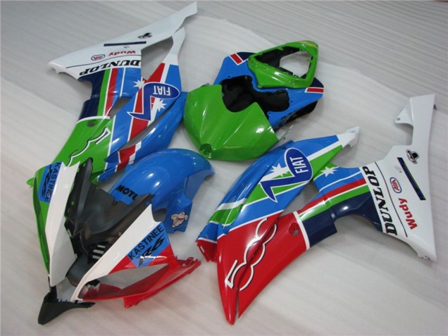 2008-2016 Green Fiat Yamaha R6 Motorcycle Fairings
