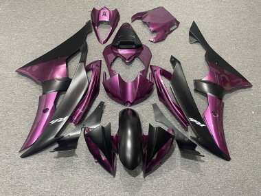 2008-2016 Light Purple and Matte Black Yamaha R6 Motorcycle Fairings