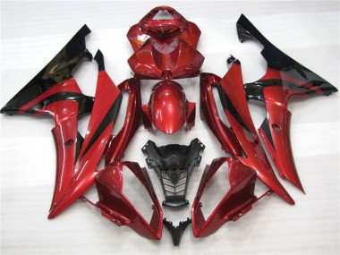 2008-2016 Maroon Black Yamaha R6 Motorcycle Fairings