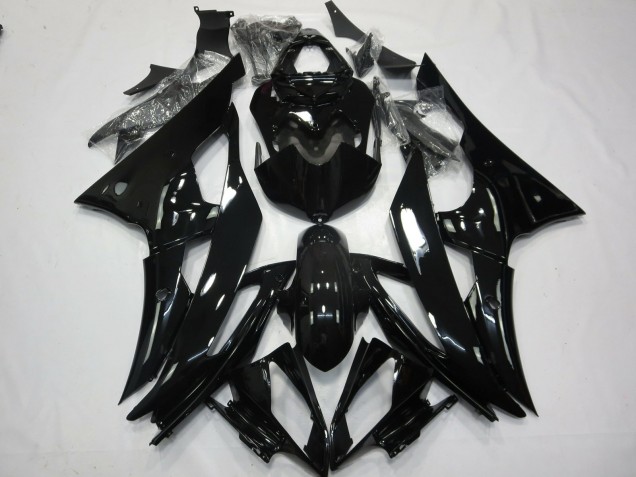 2008-2016 No.2 Gloss Black Yamaha R6 Motorcycle Fairings 2008-2016 No.2 Gloss Black Yamaha R6 Motorcycle Fairings