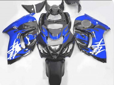 2008-2020 Blue and Grey Suzuki GSXR 1300 Hayabusa Motorcycle Fairings