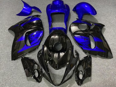 2008-2020 Gloss Black and Deep Blue Suzuki GSXR 1300 Hayabusa Motorcycle Fairings