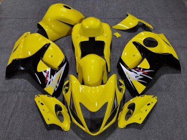 2008-2020 Gloss Yellow with Black Style Suzuki GSXR 1300 Hayabusa Motorcycle Fairings