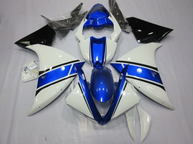 2009-2011 OEM Style Blue White Yamaha R1 Motorcycle Fairings