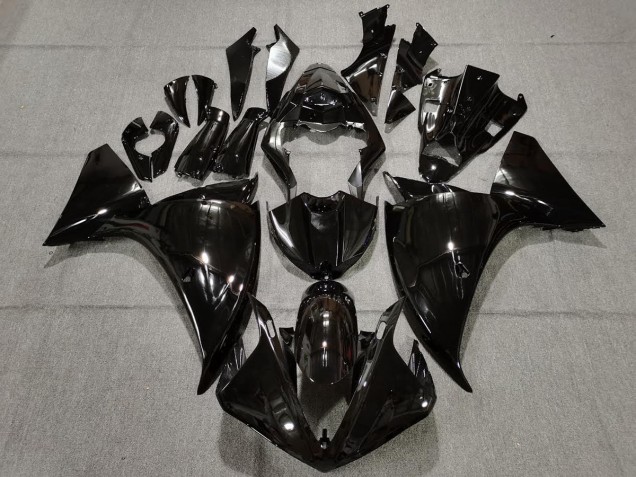 2009-2011 Plain Gloss Black Yamaha R1 Motorcycle Fairings 2009-2011 Plain Gloss Black Yamaha R1 Motorcycle Fairings