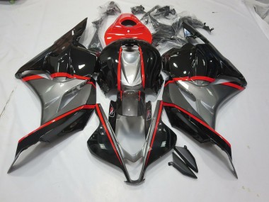 2009-2012 Black and Grey Red Pin Honda CBR600RR Motorcycle Fairings