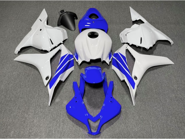 2009-2012 Dark Blue and White Side Stripe Honda CBR600RR Motorcycle Fairings 2009-2012 Dark Blue and White Side Stripe Honda CBR600RR Motorcycle Fairings
