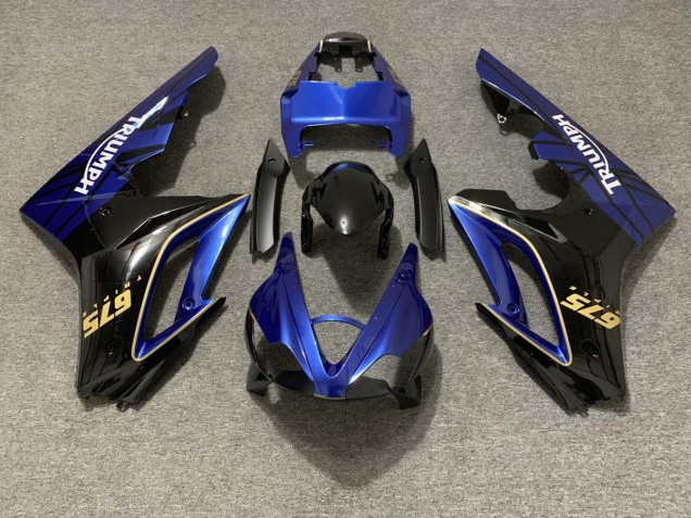2009-2012 Gloss Blue and Black Triumph Daytona 675 Motorcycle Fairings