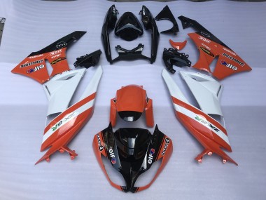 2009-2012 Gloss Orange & Logos Kawasaki ZX6R Motorcycle Fairings