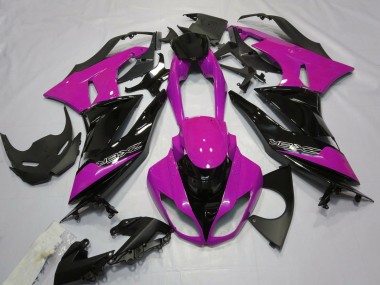 2009-2012 Gloss Pink and Black Kawasaki ZX6R Motorcycle Fairings
