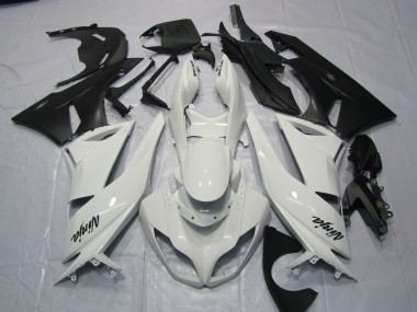 2009-2012 Gloss White Kawasaki ZX6R Motorcycle Fairings