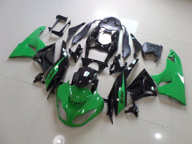 2009-2012 Green Black Ninja Kawasaki ZX6R Motorcycle Fairings