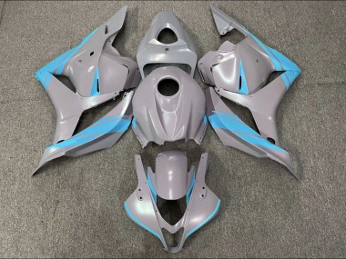 2009-2012 Nardo Grey and Light Blue Honda CBR600RR Motorcycle Fairings