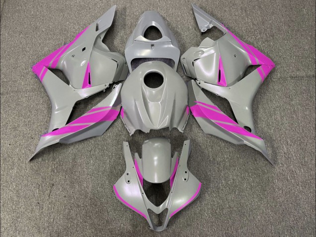 2009-2012 Nardo Grey and Pink Honda CBR600RR Motorcycle Fairings