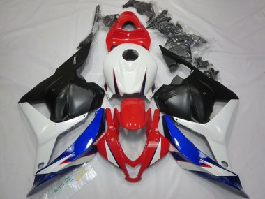2009-2012 OEM Style Black White Red and Blue Honda CBR600RR Motorcycle Fairings