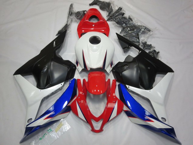2009-2012 OEM Style Black White Red and Blue Honda CBR600RR Motorcycle Fairings