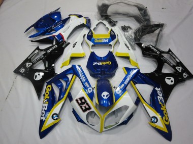 2009-2014 Alien Blue and White BMW S1000RR Motorcycle Fairings