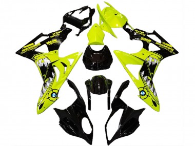 2009-2014 Alien Blue and White BMW S1000RR Motorcycle Fairings