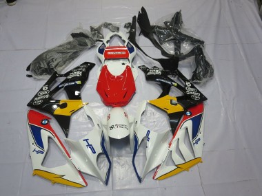2009-2014 Alien Blue and White BMW S1000RR Motorcycle Fairings