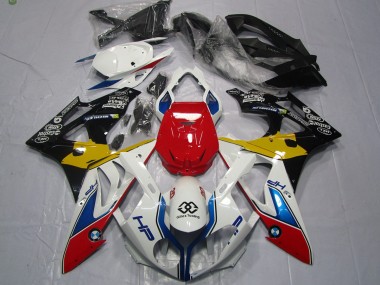 2009-2014 Alien Blue and White BMW S1000RR Motorcycle Fairings