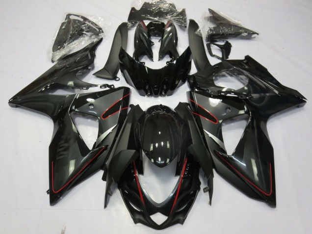 2009-2016 Silver Black and Red Suzuki GSXR 1000 Motorcycle Fairings 2009-2016 Silver Black and Red Suzuki GSXR 1000 Motorcycle Fairings