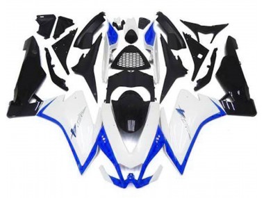 2010-2015 Gloss White & Blue Aprilia RSV4 1000 Motorcycle Fairings