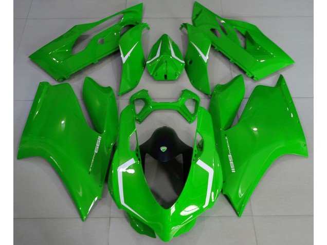 2011-2014 Gloss Green & White Ducati Ducati 1199 Motorcycle Fairings