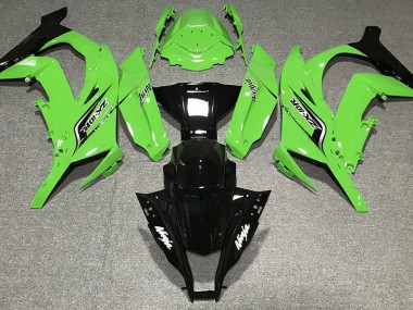 2011-2015 Gloss Green & Logos Kawasaki ZX10R Motorcycle Fairings