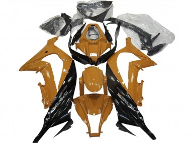 2011-2015 Gloss Orange and Black Kawasaki ZX10R Motorcycle Fairings