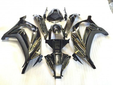 2011-2015 Gold Trim Kawasaki ZX10R Motorcycle Fairings