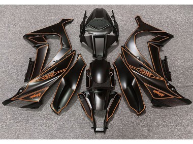 2011-2015 Matte Black & Orange Lining Kawasaki ZX10R Motorcycle Fairings
