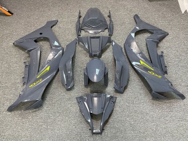 2011-2015 Nardo Grey & Yellow Kawasaki ZX10R Motorcycle Fairings
