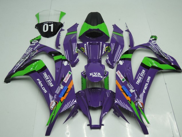 2011-2015 OEM Style Purple Kawasaki ZX10R Motorcycle Fairings 2011-2015 OEM Style Purple Kawasaki ZX10R Motorcycle Fairings