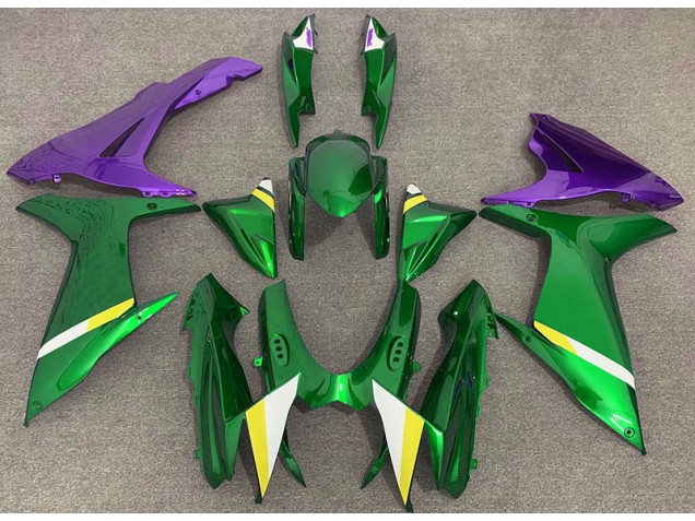 2011-2024 Gloss Green and Purple Suzuki GSXR 600-750 Motorcycle Fairings 2011-2024 Gloss Green and Purple Suzuki GSXR 600-750 Motorcycle Fairings