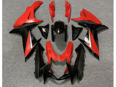 2011-2024 Gloss Red and Black Suzuki GSXR 600-750 Motorcycle Fairings